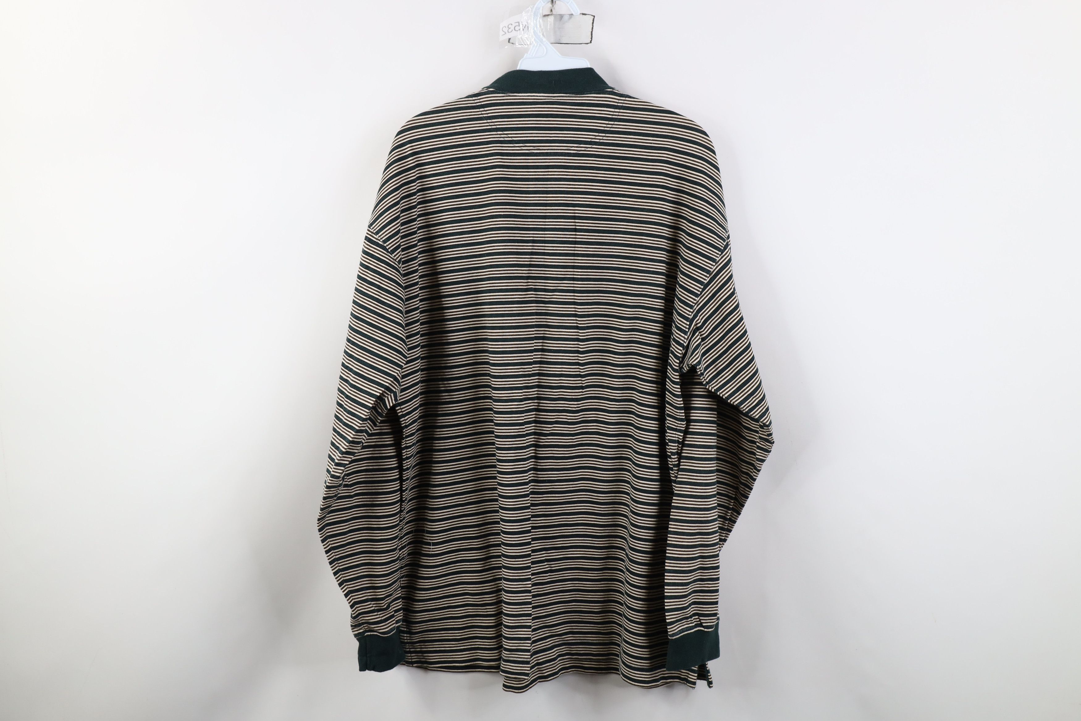 Vintage Vintage 90s Streetwear Striped Long Sleeve Henley T-Shirt Size US M / EU 48-50 / 2 - 8 Thumbnail
