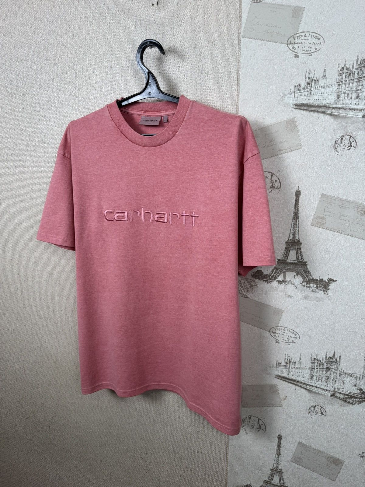 Carhartt Carhartt T shirt Embroidered Logo Pink Duster L Streetwear Size US L / EU 52-54 / 3 - 6 Thumbnail