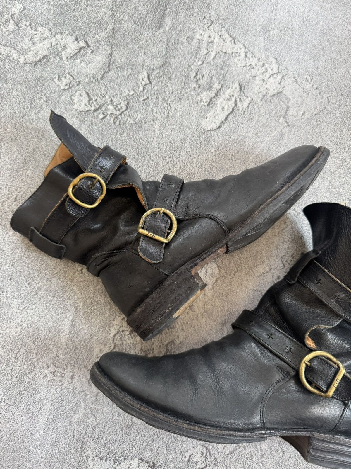 Fiorentini + Baker Fiorentini + Baker leather boots rider ankle eli moto Size US 7.5 / IT 37.5 - 2 Thumbnail