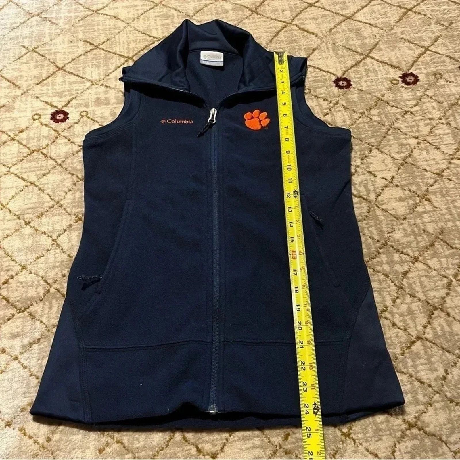 Columbia Columbia Clemson University Soft Fleece Full Zip Vest Sz S Size S / US 4 / IT 40 - 8 Thumbnail