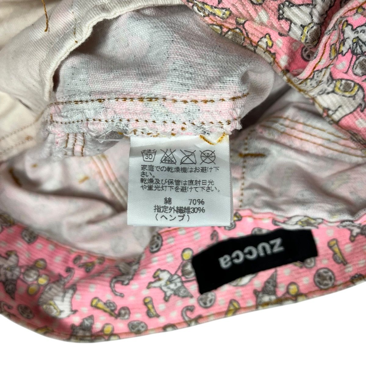Zucca Zucca Elephent Printed Flare Corduroy Pants Size US 27 - 7 Thumbnail