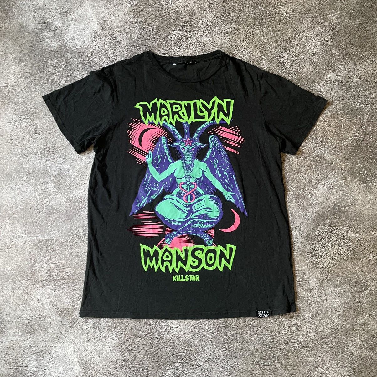 Vintage Vintage Y2K Marilyn Manson Graphic Tee Black Skate Opium XL Size US XL / EU 56 / 4 - 2 Thumbnail
