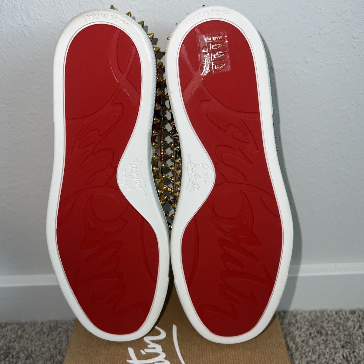 Christian Louboutin Christian Louboutin Pick Boat Patent Trash Spikes Size 38 Size US 8 / IT 38 - 6 Thumbnail
