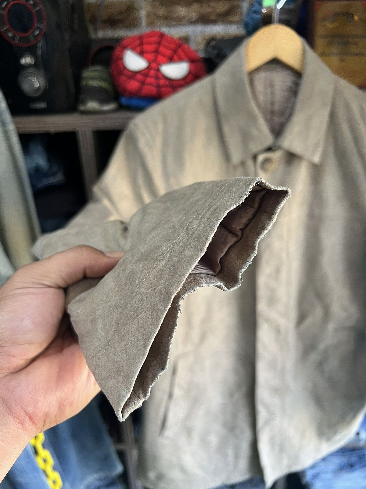Yohji Yamamoto 🔥Vintage Ined Homme Yohji Yamamoto Suede Jacket Size US S / EU 44-46 / 1 - 9 Thumbnail