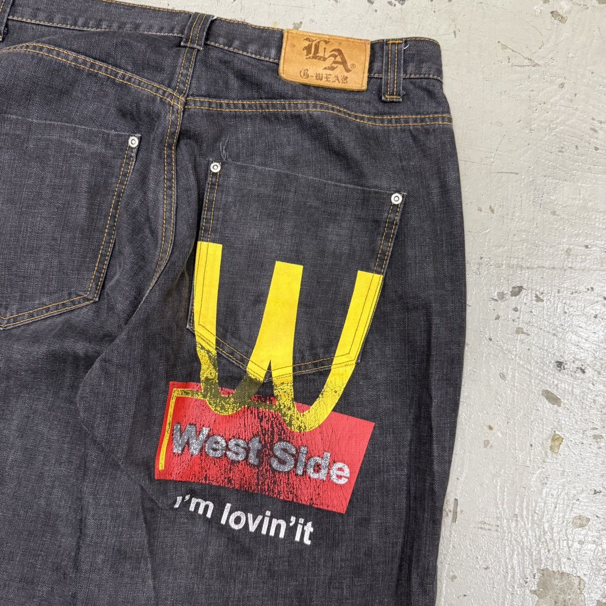La Gear Vintage West Side Seagull Ripoff Travis Scott Flacko Denim Size US 36 / EU 52 - 10 Thumbnail