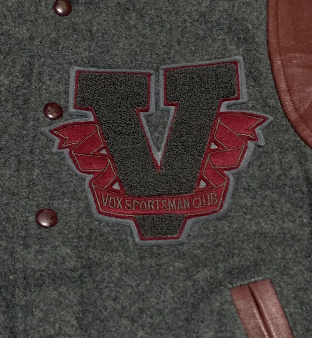 Japanese Brand Vintage 90s Japanese Vox Wool Varsity Jacket Size US L / EU 52-54 / 3 - 2 Thumbnail