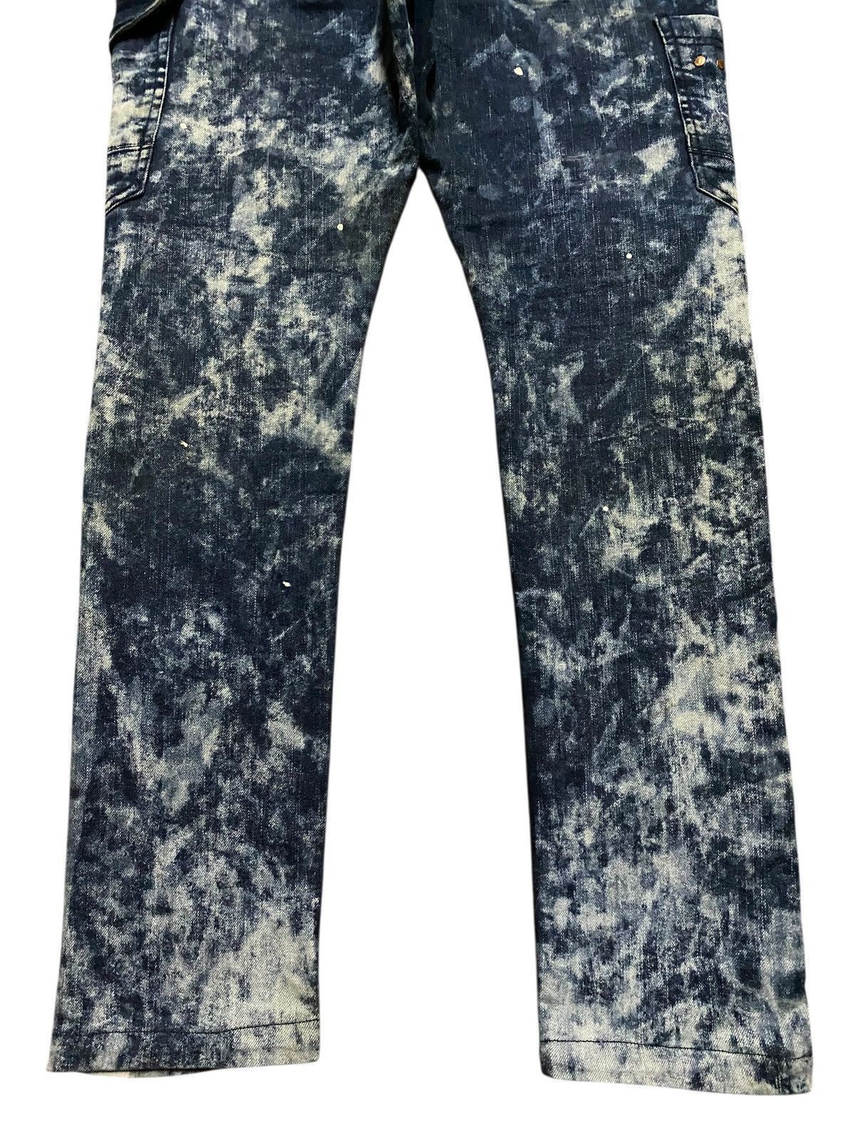Japanese Brand Vintage Japanese Brand Jawin Paint Splatter Slim Jeans Size US 34 / EU 50 - 4 Thumbnail