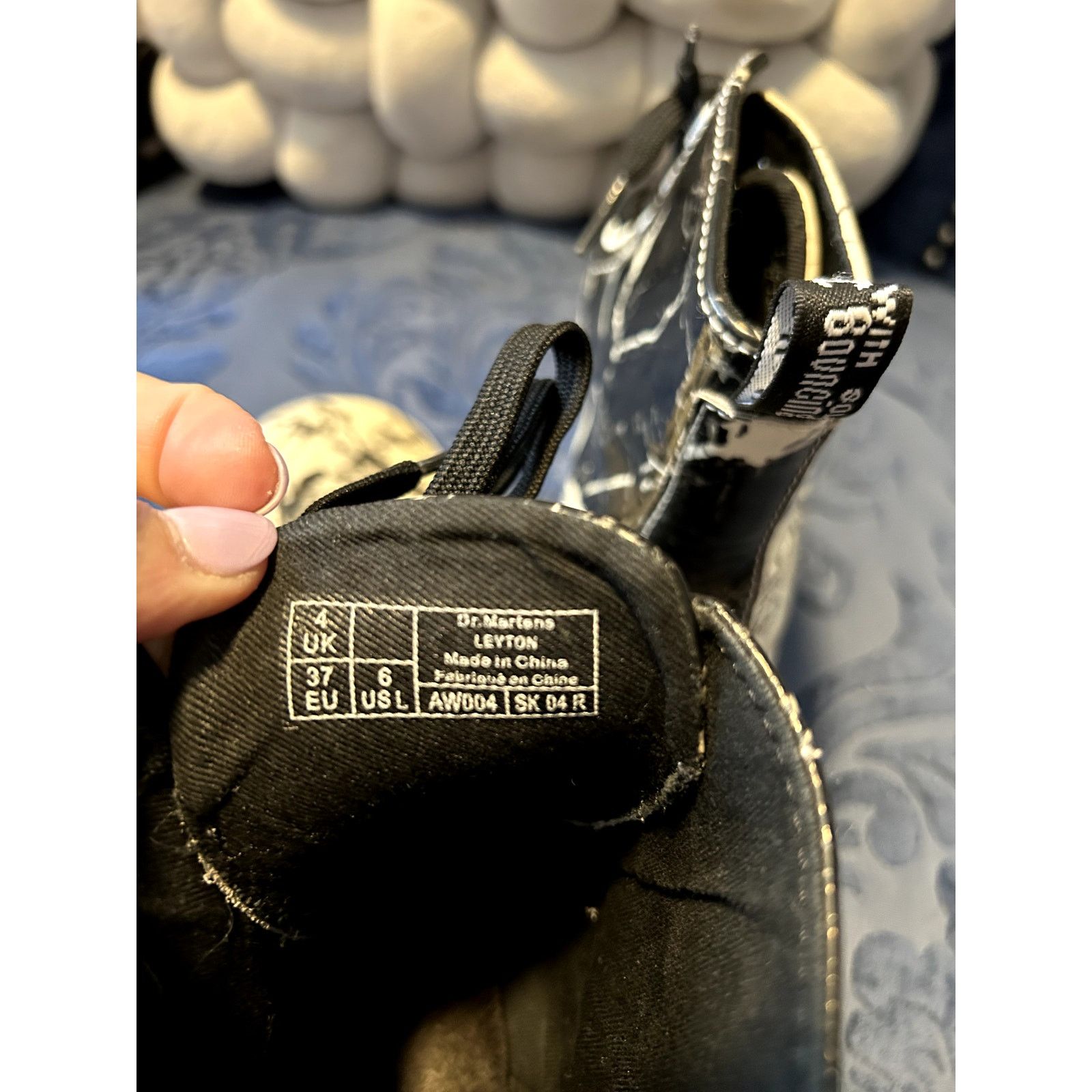 Dr. Martens Dr Martens Black White Patent Leather Leyton size 6/EU 37 Size US 6 / IT 36 - 5 Thumbnail