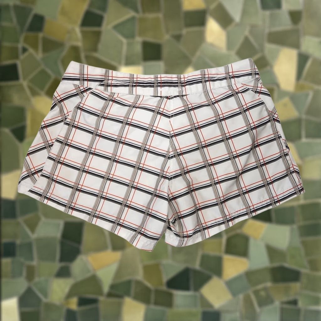 Helly Hansen VINTAGE Helly Hansen Cream Plaid Board Shorts Swimwear Womens 32 Board Shorts Womens Plus Polyester Plaid Cream 32 Girls? Size 24" / US 00 / IT 34 - 1 Thumbnail