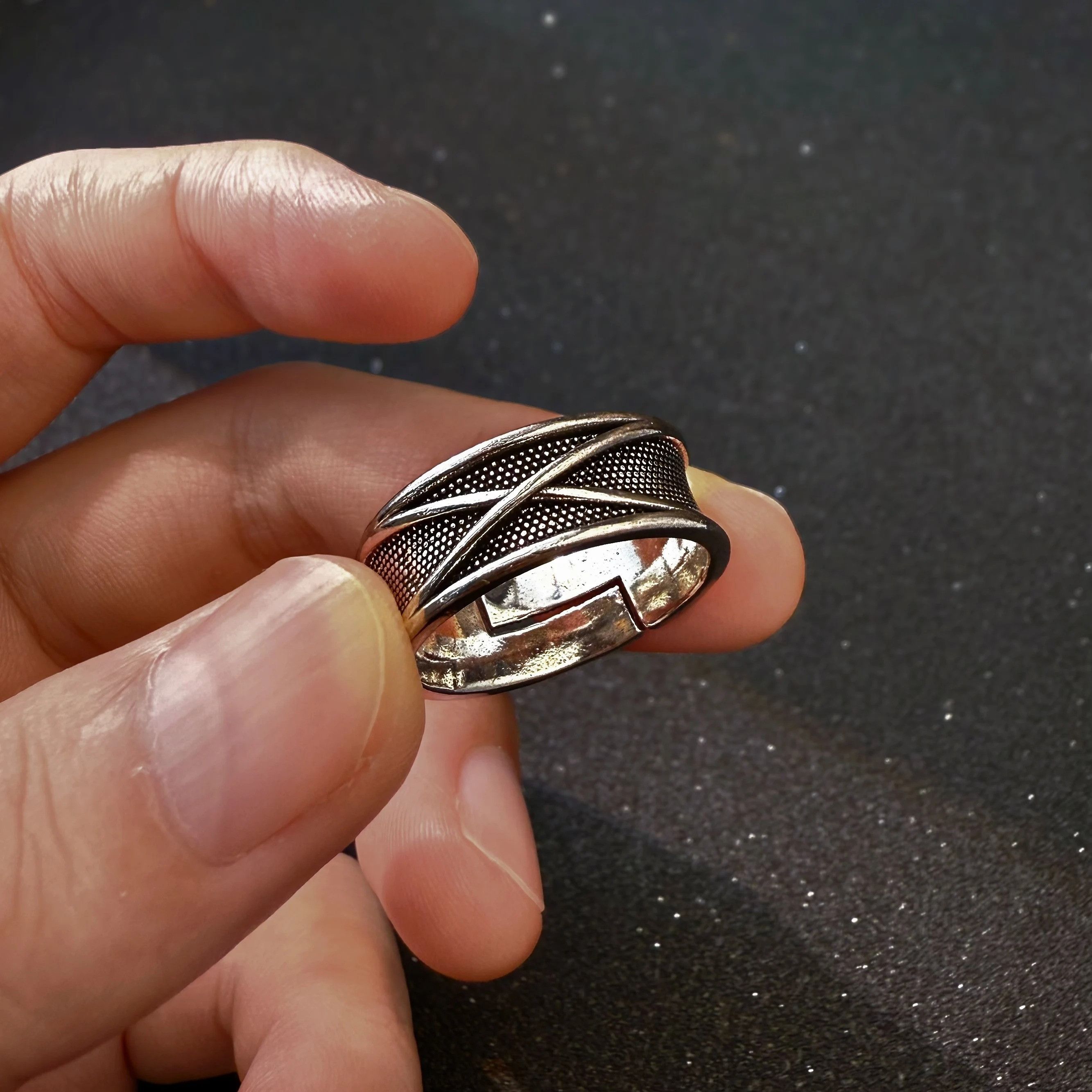 Other Retro Time Space Open Ring Size ONE SIZE - 1 Thumbnail