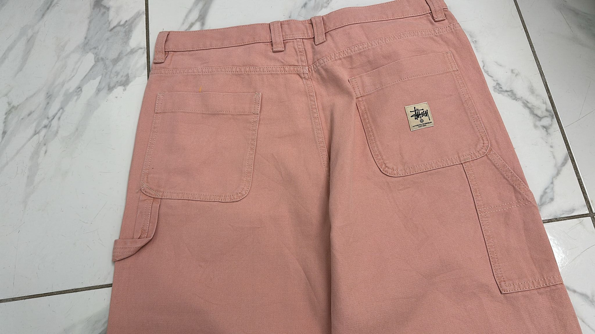 Stussy × Vintage Stussy Double Knee Work Pant in Pink Size 36 Size US 36 / EU 52 - 3 Thumbnail