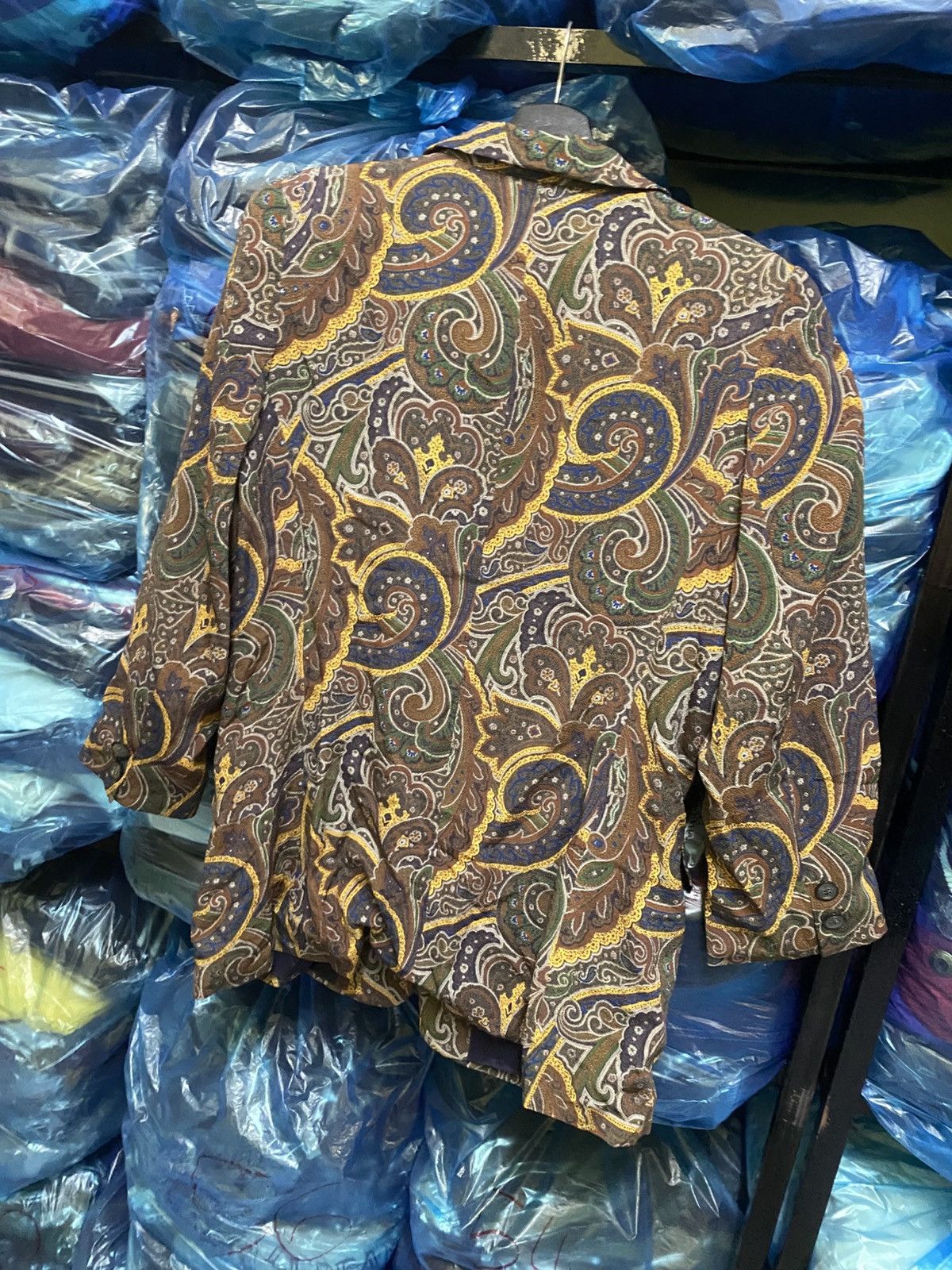 Vintage VINTAGE 80S PAISLEY AVANT GARDE DESIGN COAT Size US M / EU 48-50 / 2 - 8 Thumbnail