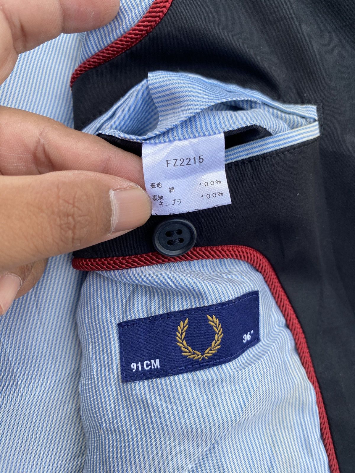 Fred Perry Rare Vintage Fred Perry Coat Size 34R - 10 Thumbnail