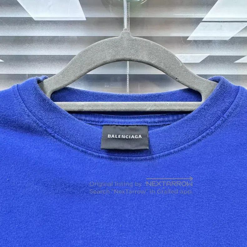 Balenciaga Balenciaga Deep Blue Coke Wave Lettering Size US XS / EU 42 / 0 - 5 Thumbnail