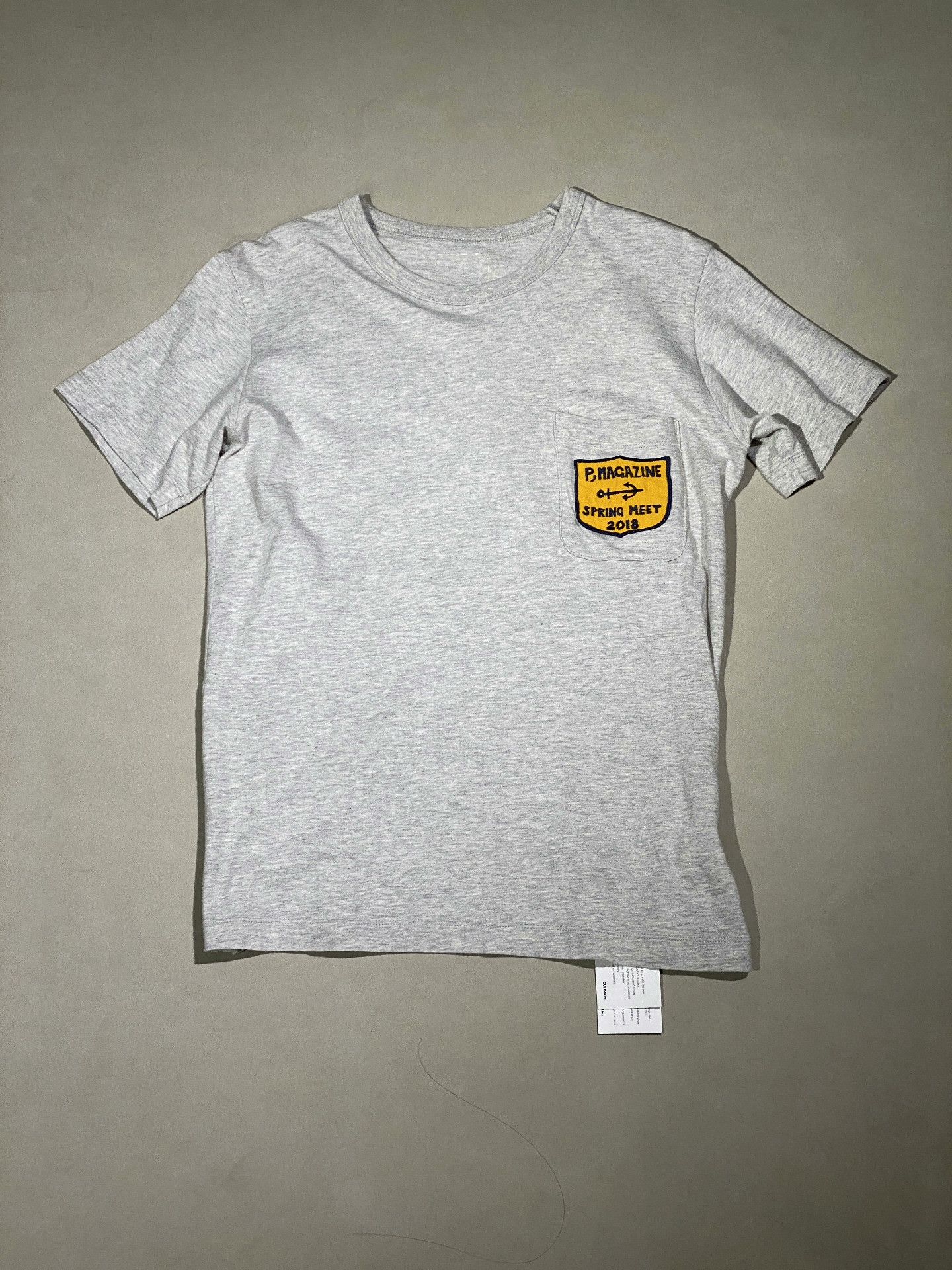 Visvim VisVim Light Gray Embroidered T-Shirt Size US S / EU 44-46 / 1 - 1 Thumbnail