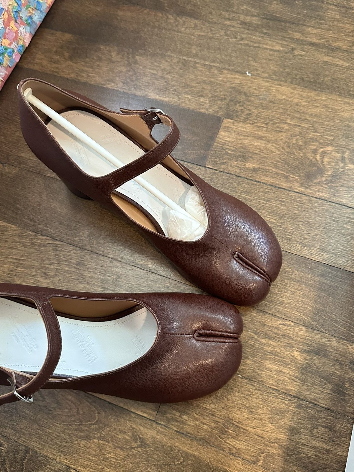 Maison Margiela NIB NWT Maison Martin Margiela Brown Tabi Mary-Jane Heels Size US 7.5 / IT 37.5 - 4 Thumbnail
