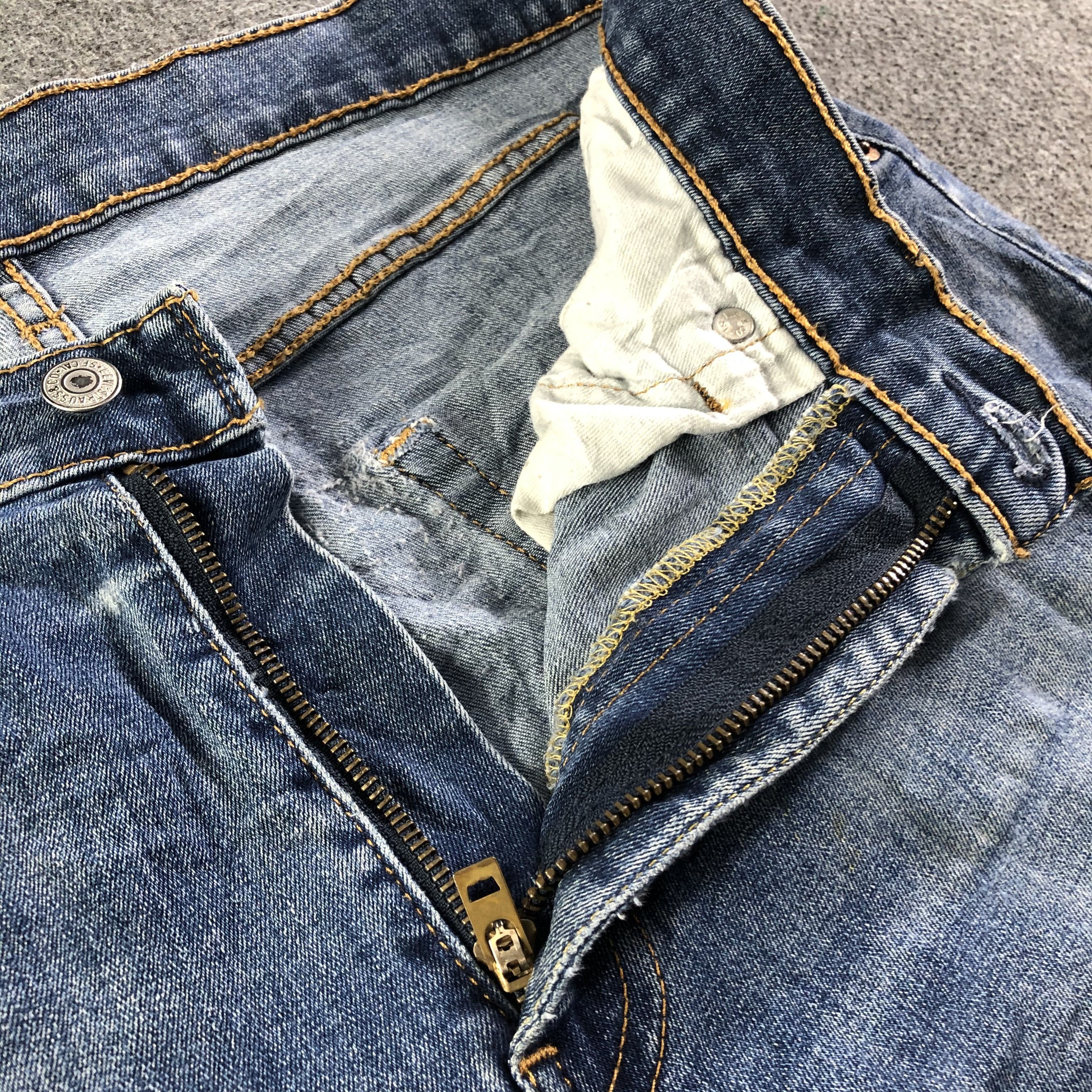 Levi's Vintage Blue Wash Levis 502 Jeans-J4337 Size US 34 / EU 50 - 8 Thumbnail