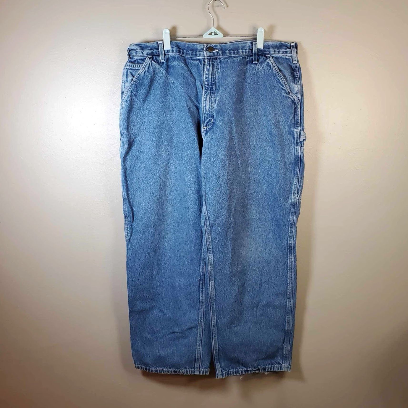 Carhartt VINTAGE Carhartt Jeans B13 DST Carpenter Pocket 40 X 29 Mens Blue Straight 40 29 Mens Jeans Pockets Carhartt Size US 40 / EU 56 - 6 Thumbnail