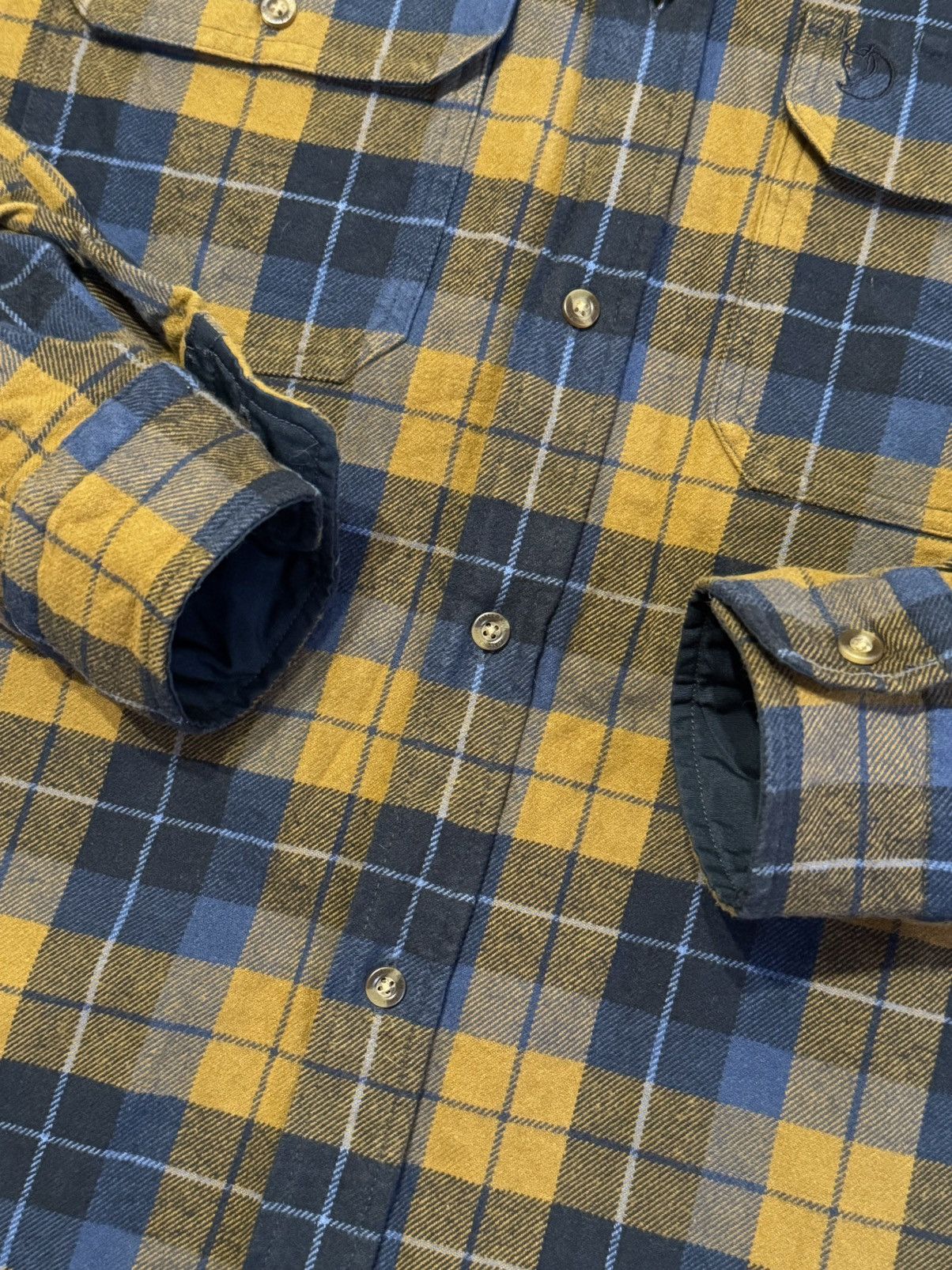 Fjallraven 🔷Vintage Fjallraven Flannel Overshirt🔷 Size US XL / EU 56 / 4 - 3 Thumbnail
