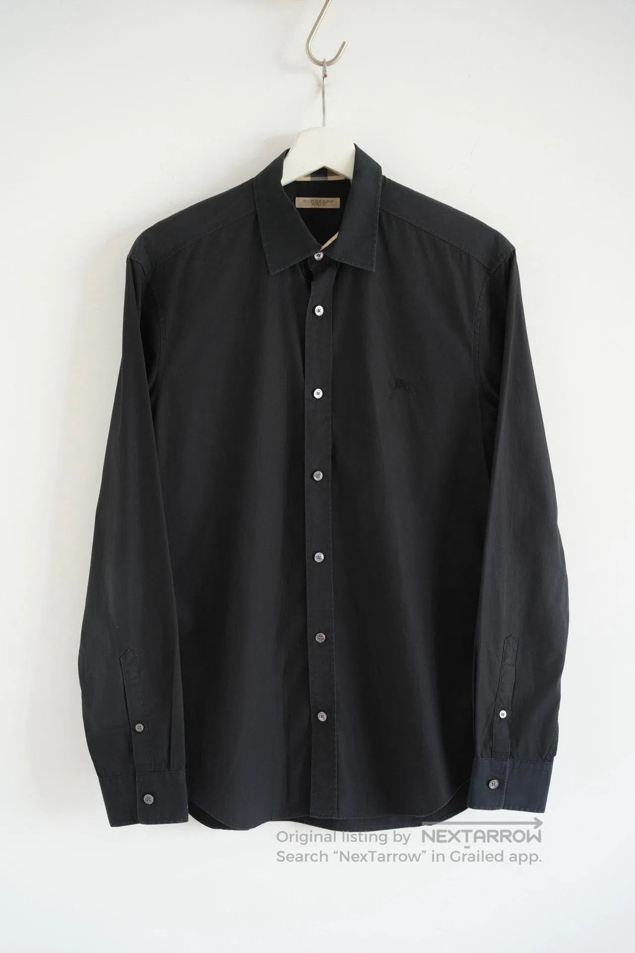 Burberry Burberry Check Panel Black Shirt. Size US M / EU 48-50 / 2 - 1 Thumbnail
