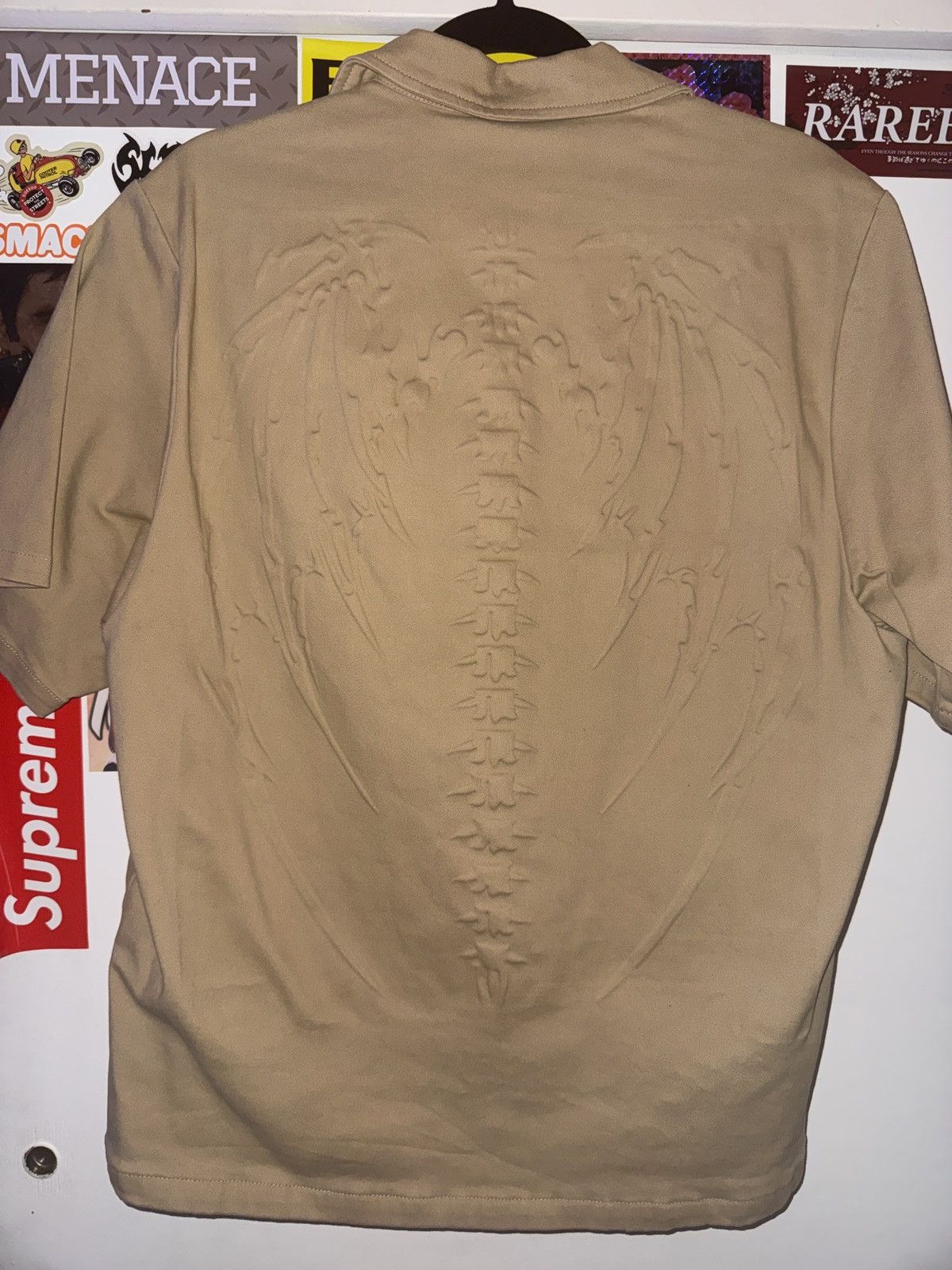 Menace Menace Embossed skeletal button up Size US M / EU 48-50 / 2 - 2 Thumbnail
