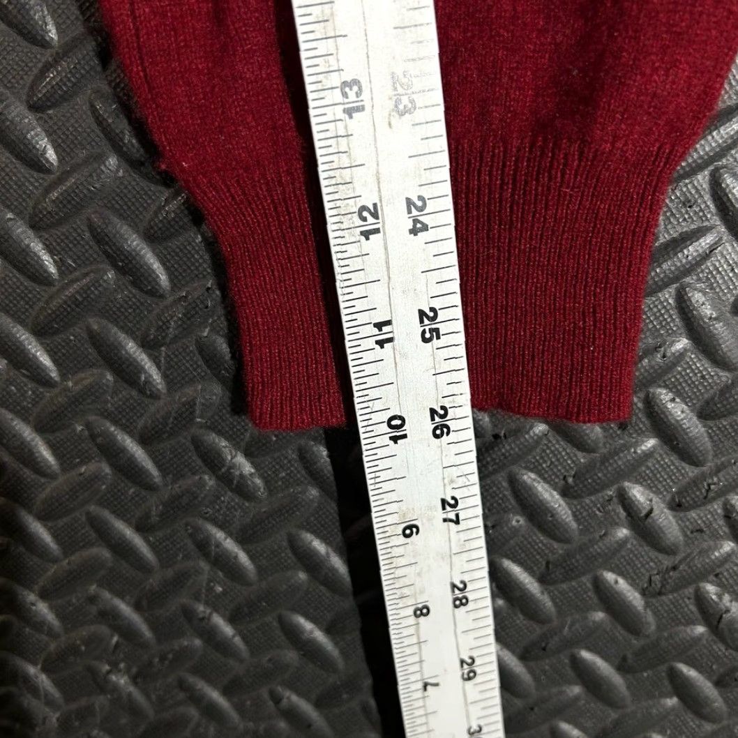 Apt. 9 Apt.9 Red V-Neck Long Sleeve Pullover 100% Cashmere Sweater Men's Size XL Size US XL / EU 56 / 4 - 6 Thumbnail