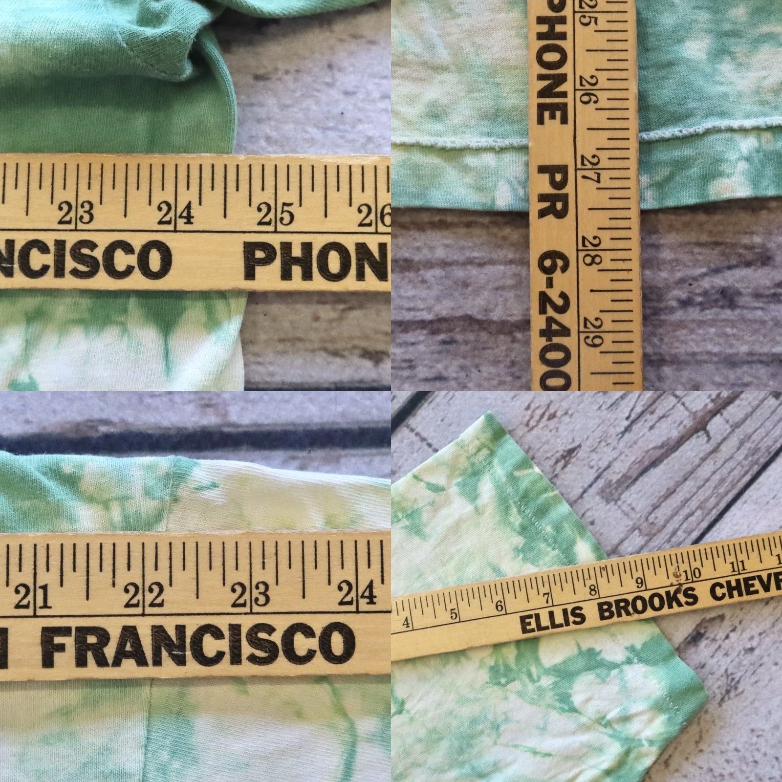 Vintage Rasputin's Vintage T-Shirt Sperm Tye Dye XXL Mens Cotton Green 2XL Shirt Rock N' Roll Store Sperm Tye Dye Tshirt 1980s Mens Size US XXL / EU 58 / 5 - 8 Thumbnail
