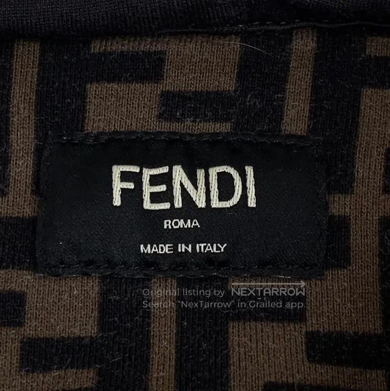 Fendi Fendi Brown Cotton Women's Hoodie . Size L / US 10 / IT 46 - 5 Thumbnail