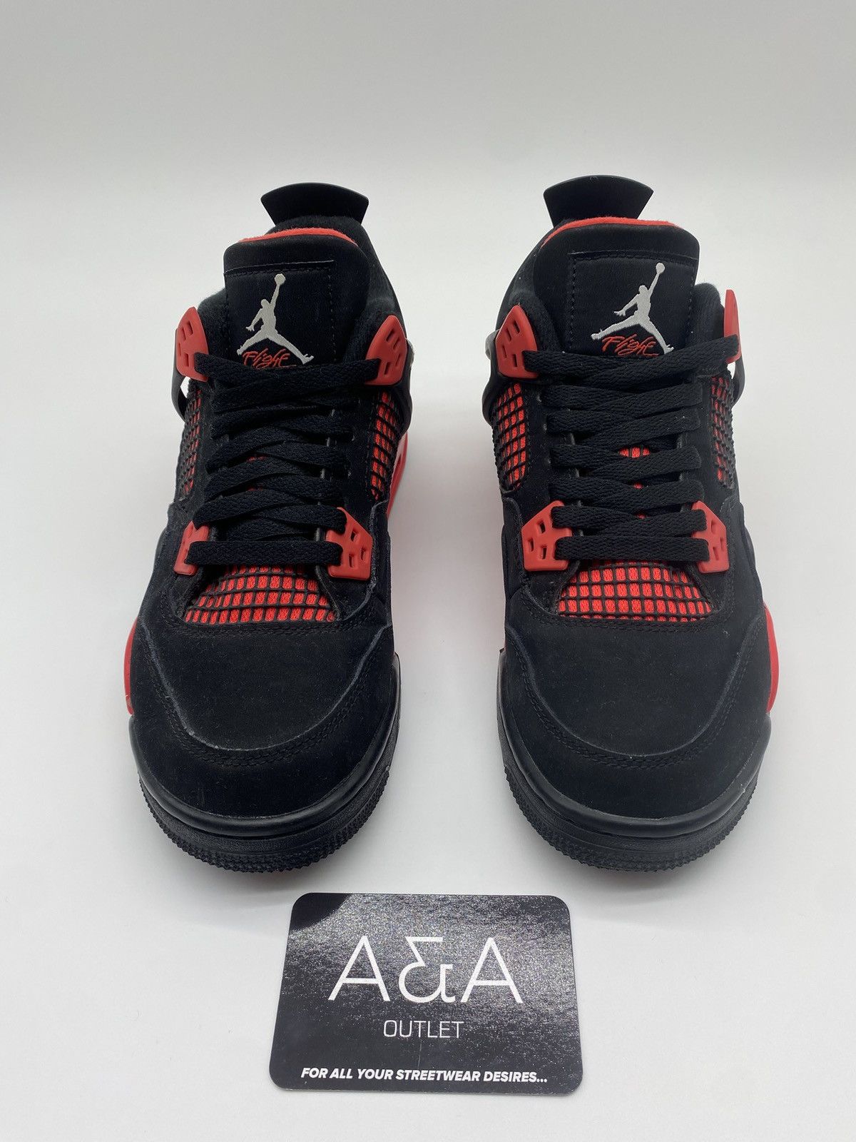 Jordan 4 Red Thunder - No Box US 5.5 Like New Free Shipping