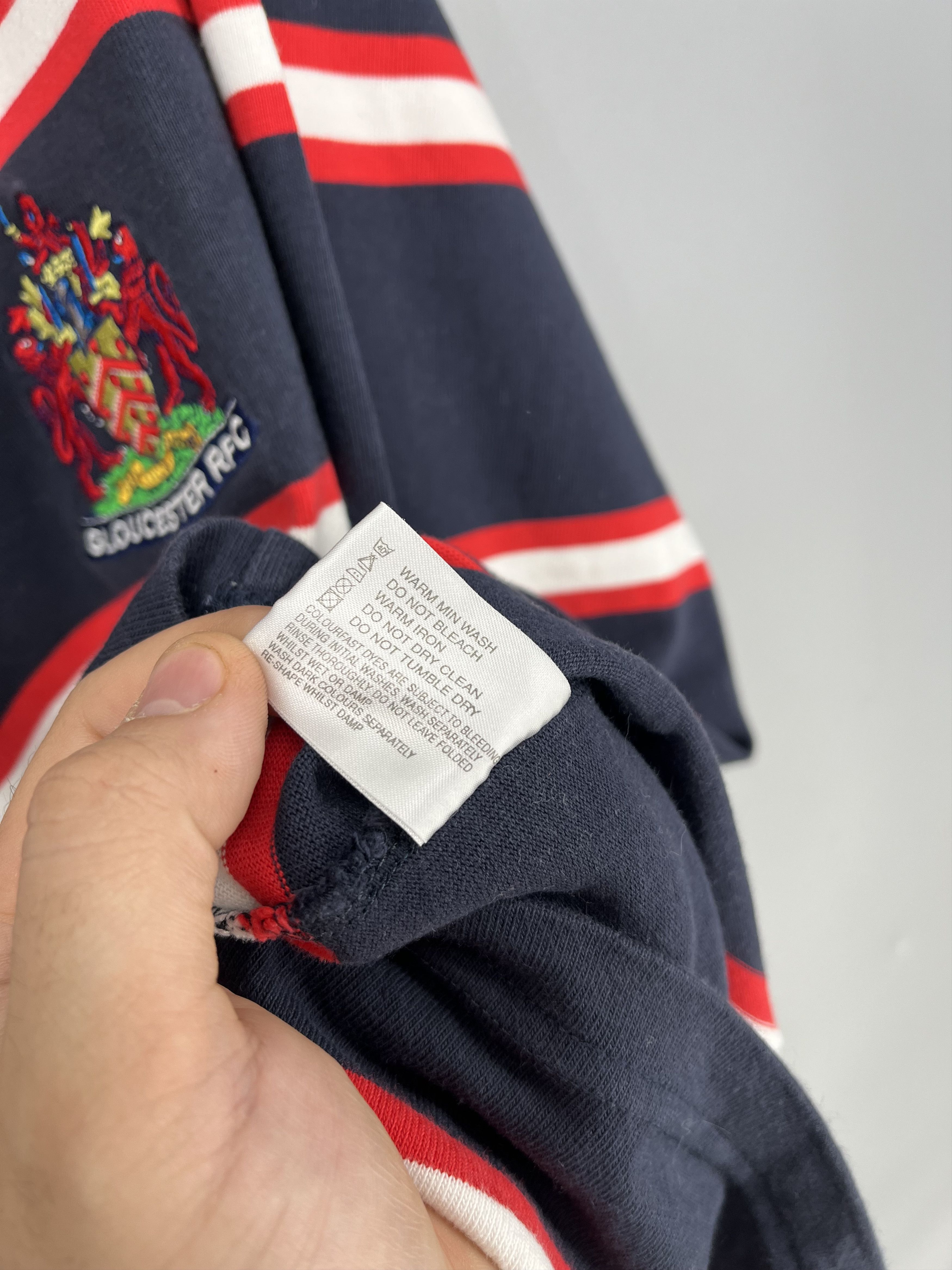 Cotton Traders 2002 2003 Gloucester Rugby Pro Away Shirt Long Sleeve Size L Size US L / EU 52-54 / 3 - 11 Thumbnail