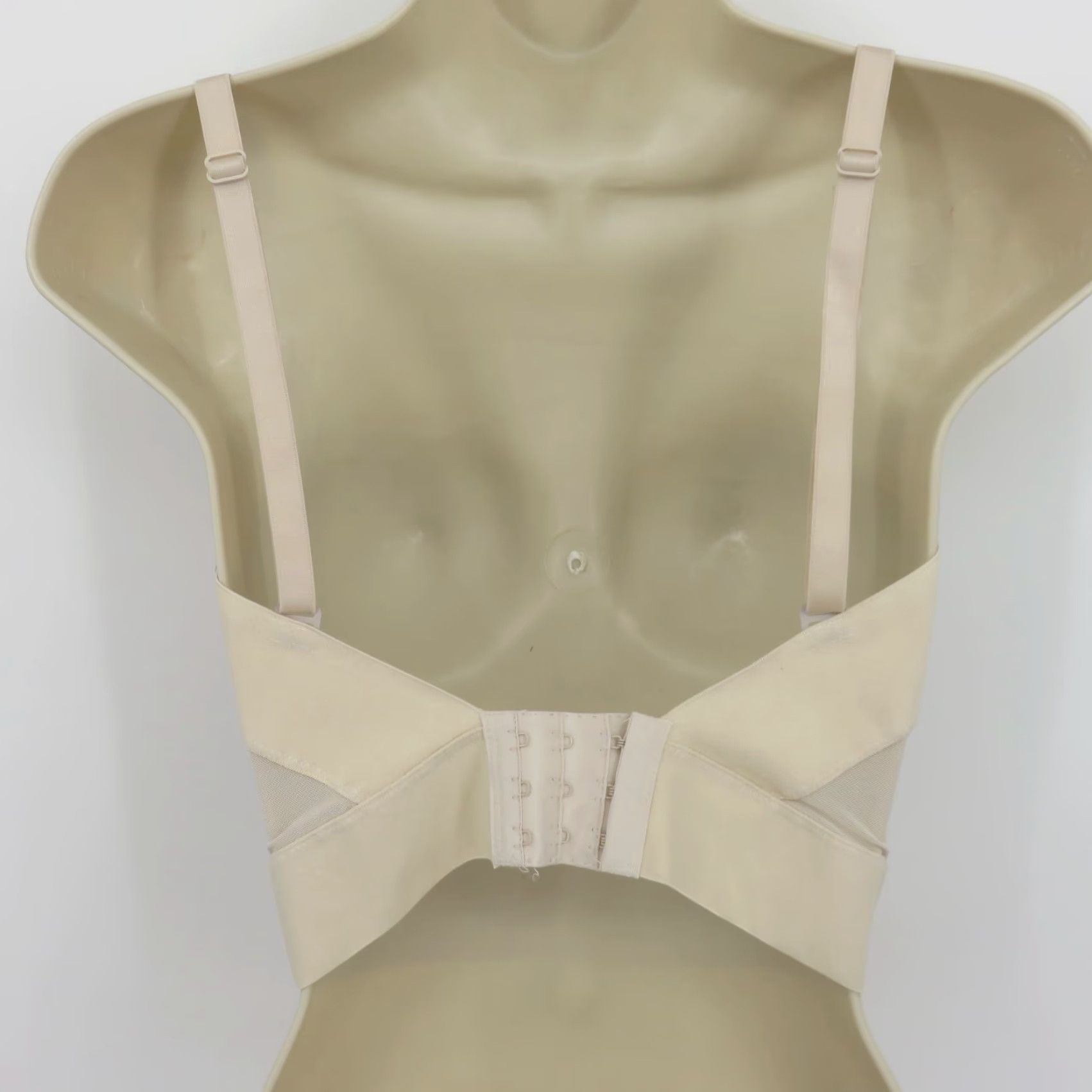 Vintage VTG Olga Longline Bra Solid Beige 34D 34 Underwire Lightly Lined NEW Women Size ONE SIZE - 6 Thumbnail