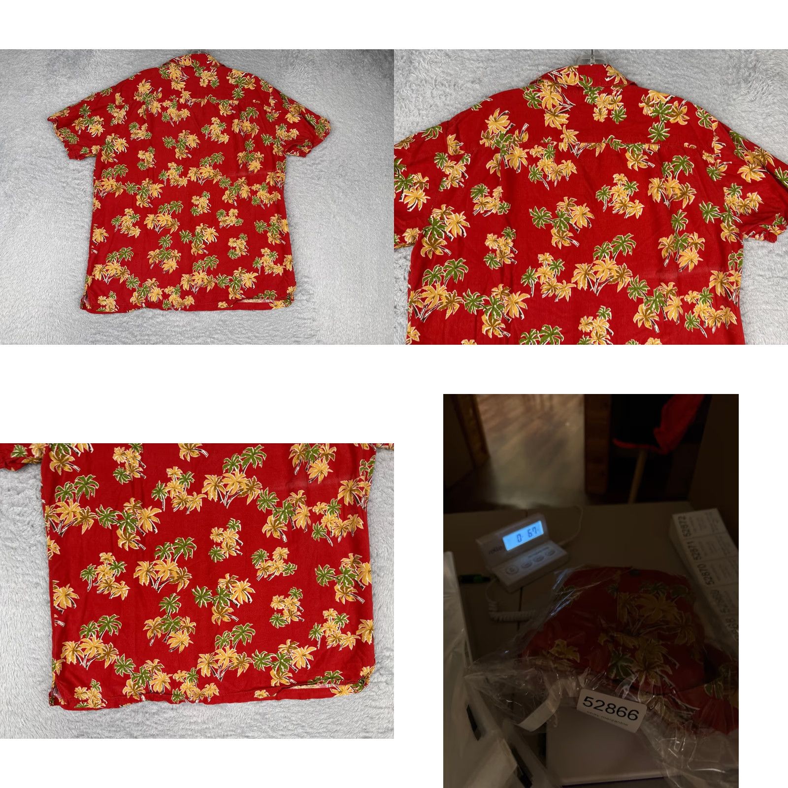 Tori Richard Tori Richard Shirt Men Large Red Floral Silk Blend Hawaiian Button-Up Short Sleeve Resort Luau Aloha 40 in Chest Mens Size US L / EU 52-54 / 3 - 9 Thumbnail
