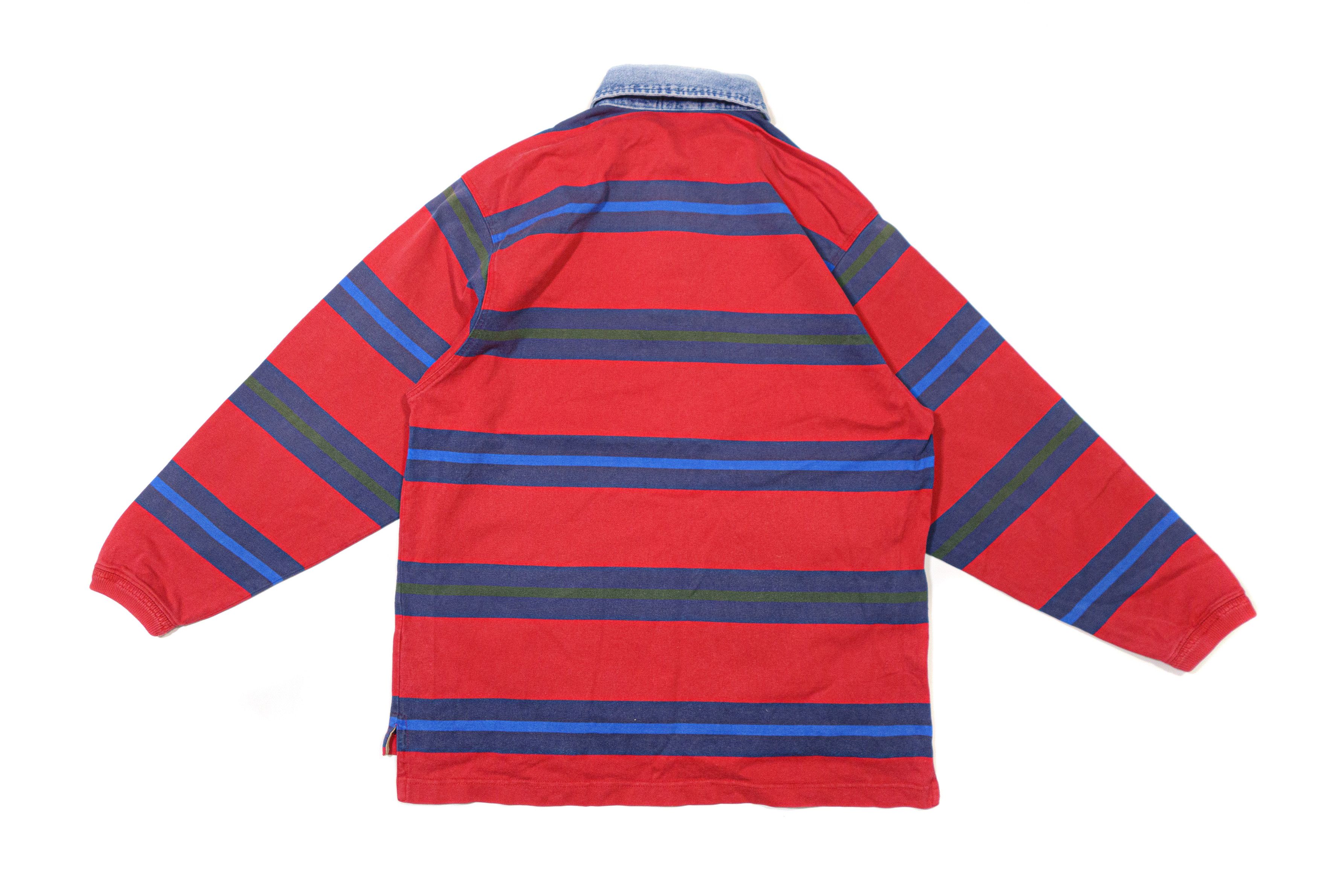 Gant 90S Logo Stripes Rugby Sweatshirt Size US M / EU 48-50 / 2 - 2 Thumbnail