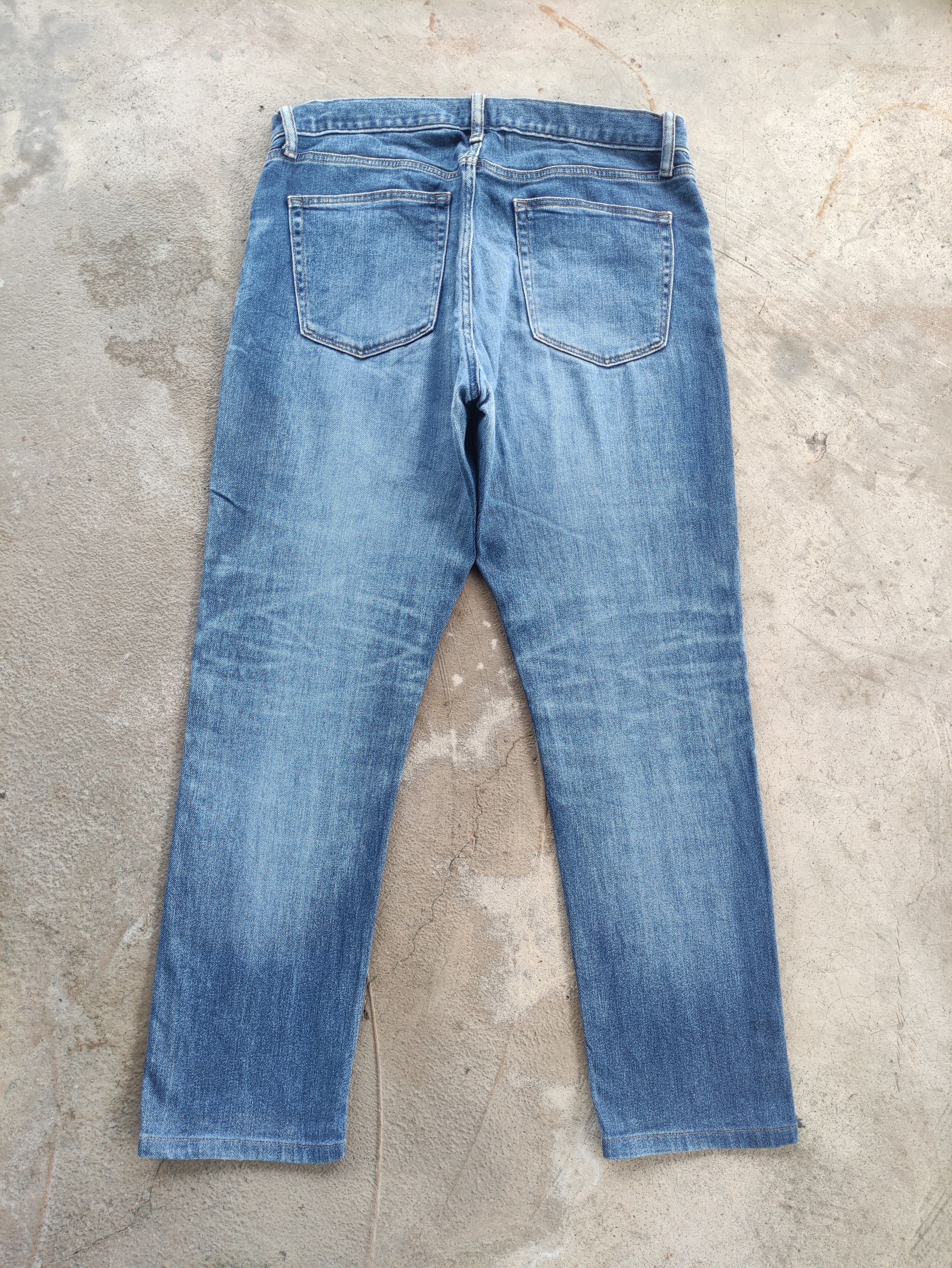Japanese Brand Vintage Japanese Jean Distressed Faded Denim Size US 35 - 8 Thumbnail