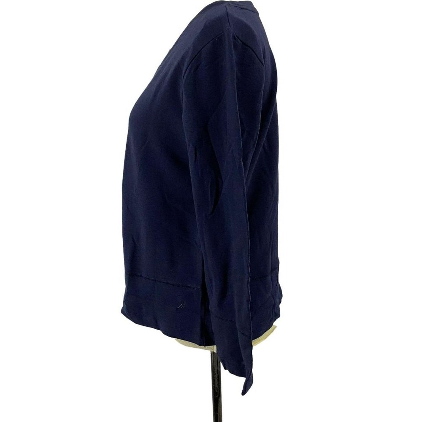 Nautica Nautica Womens Navy Anchor Print Fleece Pajama Set Medium Size ONE SIZE - 2 Thumbnail