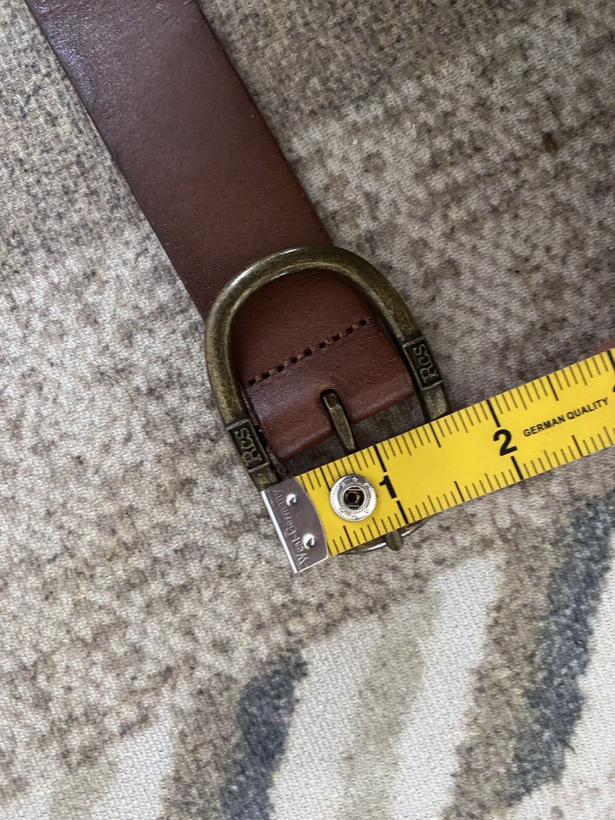 Leather Rodeo Crown Leather Buckle Belt Size ONE SIZE - 13 Thumbnail