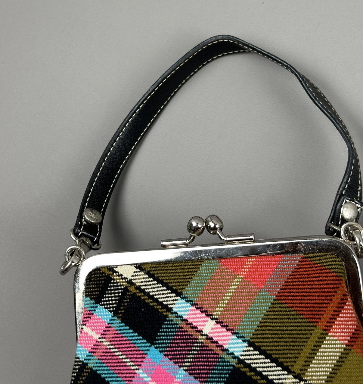 Vivienne Westwood Vivienne Westwood - Orb Logo Tartan Granny Clasp Purse Bag Size ONE SIZE - 10 Thumbnail