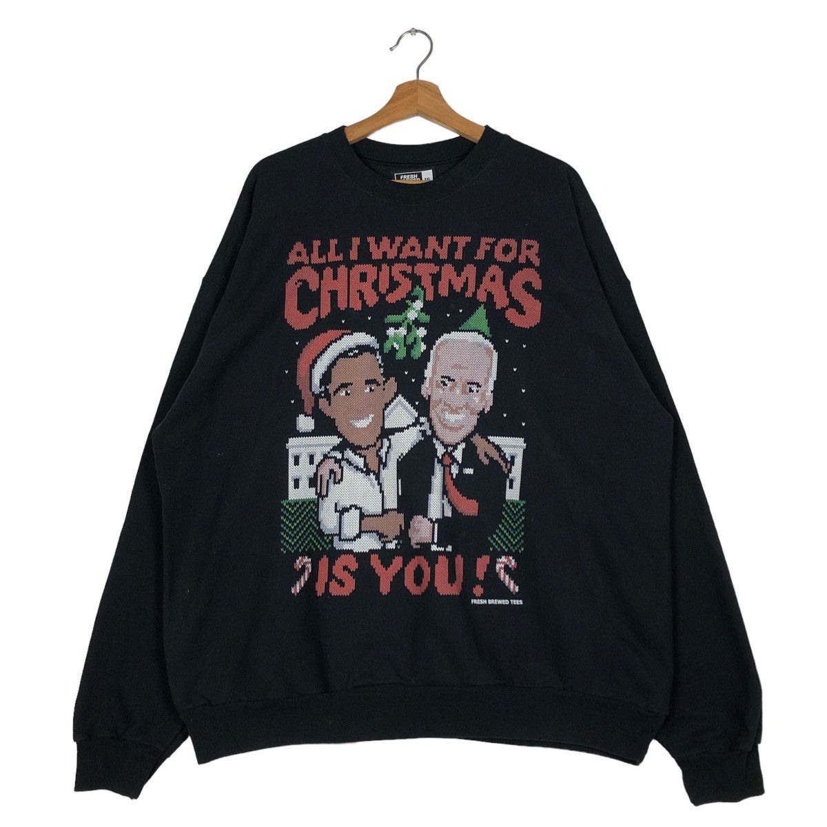 Japanese Brand 🔥Vintage Sweatshirt Christmas Big Logo Design Size US XXL / EU 58 / 5 - 1 Thumbnail
