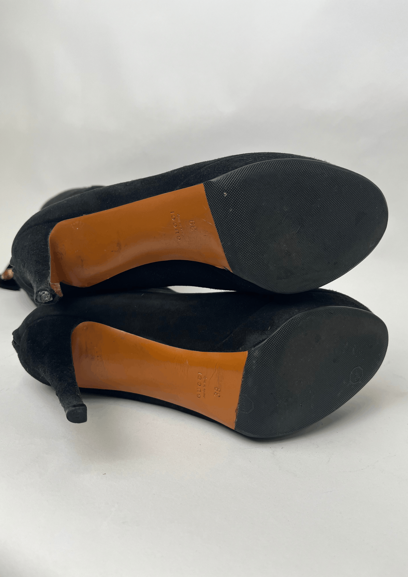 Gucci Black Suede Boots Size US 8.5 / IT 38.5 - 6 Thumbnail