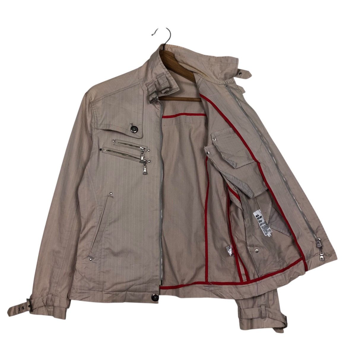 Japanese Brand Bomber Biker Jacket Punk Style Semantic Design Issey Miyake Size US L / EU 52-54 / 3 - 11 Thumbnail