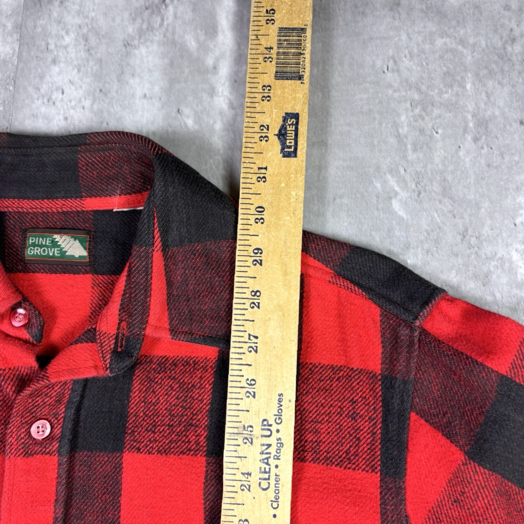 Vintage VINTAGE Pine Grove Flannel Shirt Button Up Cotton Plaid Red Black Large 1990s Mens L Size US L / EU 52-54 / 3 - 4 Thumbnail
