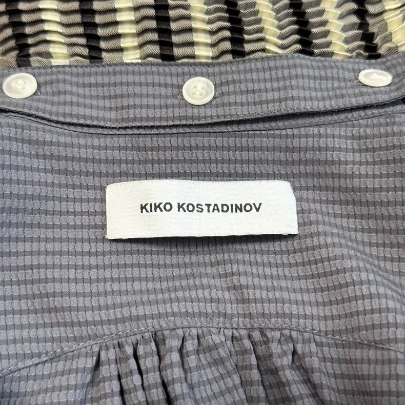 Kiko Kostadinov Kiko Kostadinov Size46 Anthonis Pleated Shirt grey neck sca Size US M / EU 48-50 / 2 - 2 Thumbnail