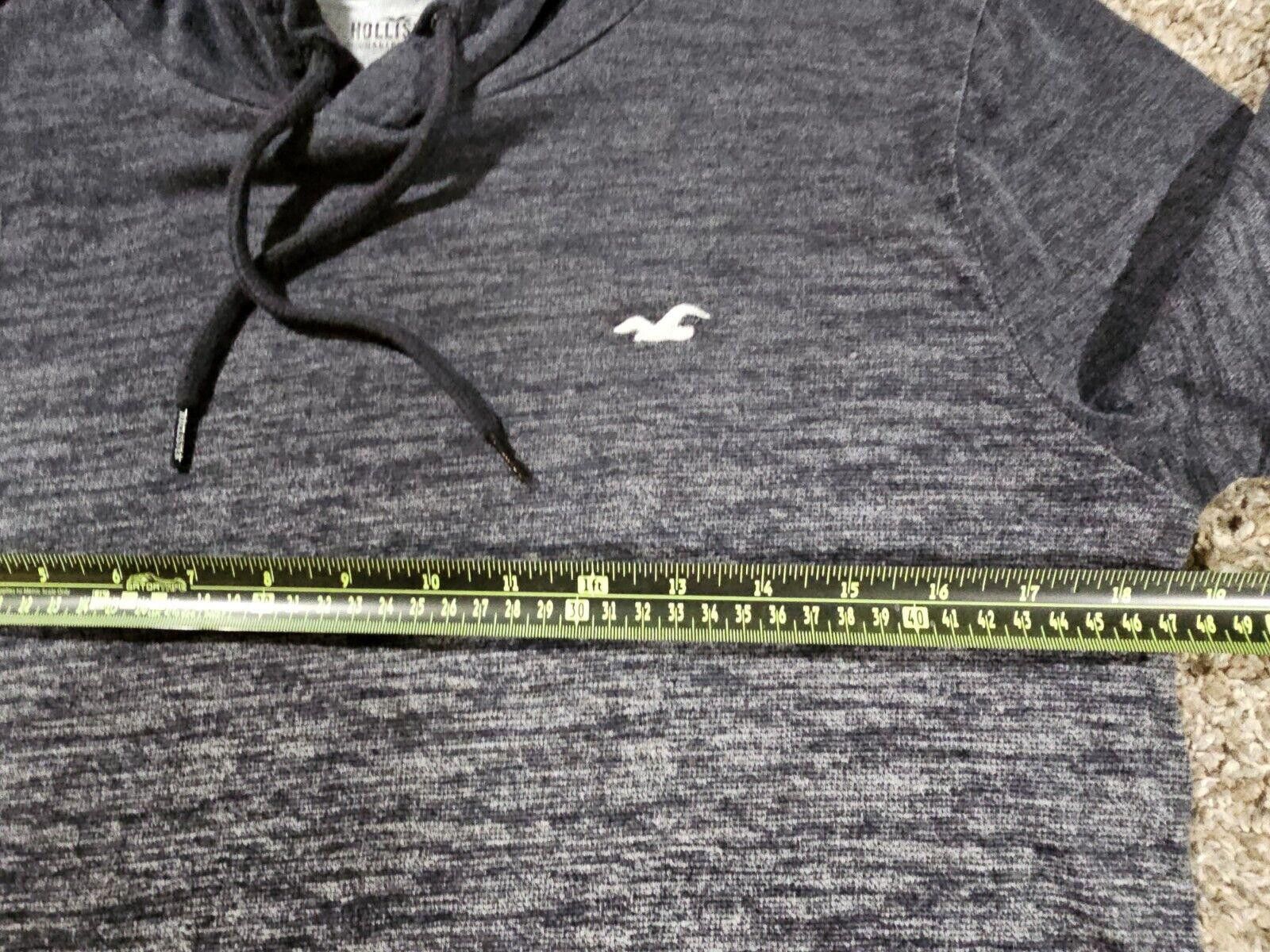 Designer Hollister Hoodie Mens XS Heather Gray Drawstring Hoodie Size US XS / EU 42 / 0 - 5 Thumbnail