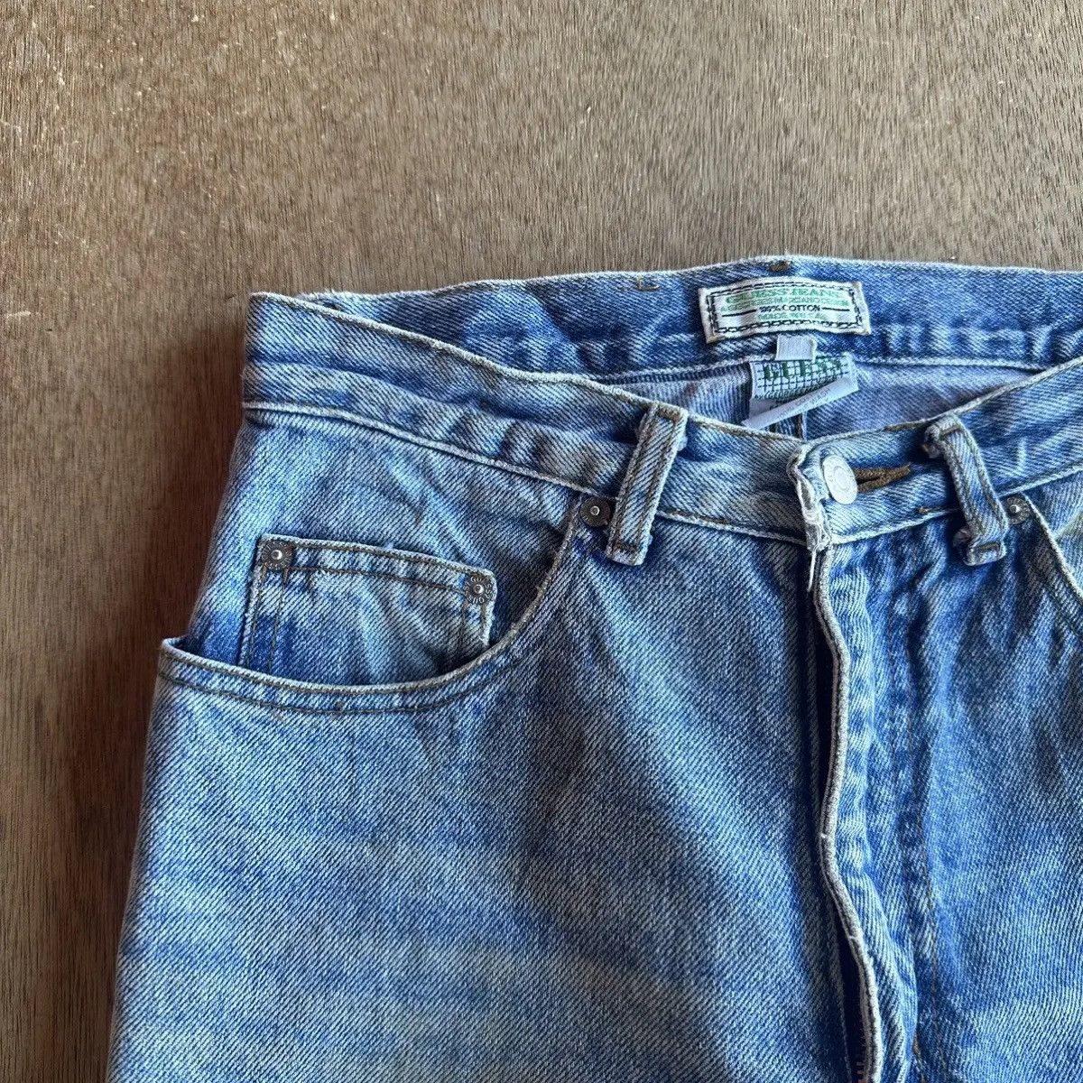 Vintage Distressed Denim🔥Vintage GUESS Jean Made In U.S.A Pants W27 Size US 27 - 5 Thumbnail