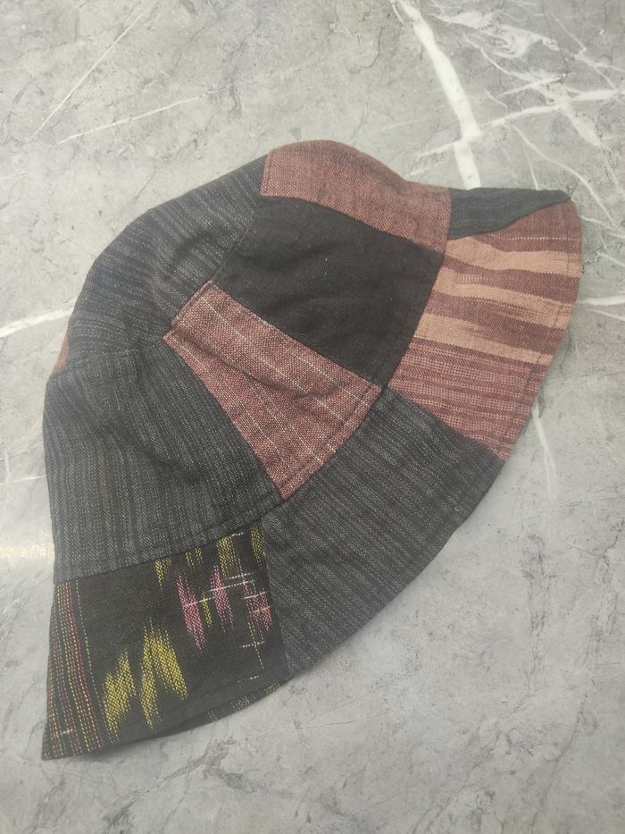 Vintage Vintage Custom Patchwork Japanese Style Bucket hat Size ONE SIZE - 4 Thumbnail