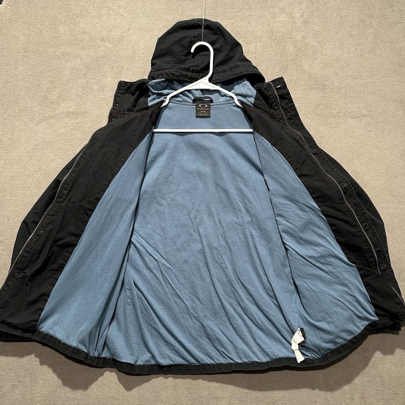 Oakley Oakley Jacket Mens Medium Blue Bomber Hooded UGC? Size US M / EU 48-50 / 2 - 3 Thumbnail