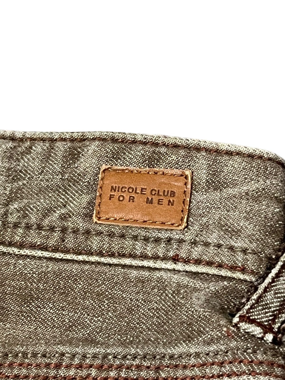 Nicole Club 🔥NICOLE CLUB Distressed Brown Stretch Denim Flare Jeans Size 30" / US 8 / IT 44 - 11 Thumbnail