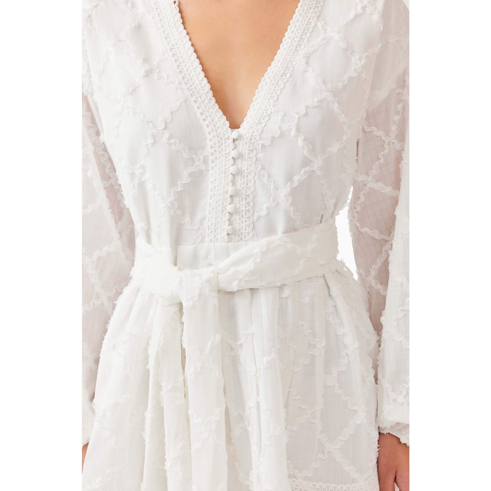ELLIATT Elliatt Iris Long Sleeve Mini White Dress Size XL Size XL / US 12-14 / IT 48-50 - 6 Thumbnail