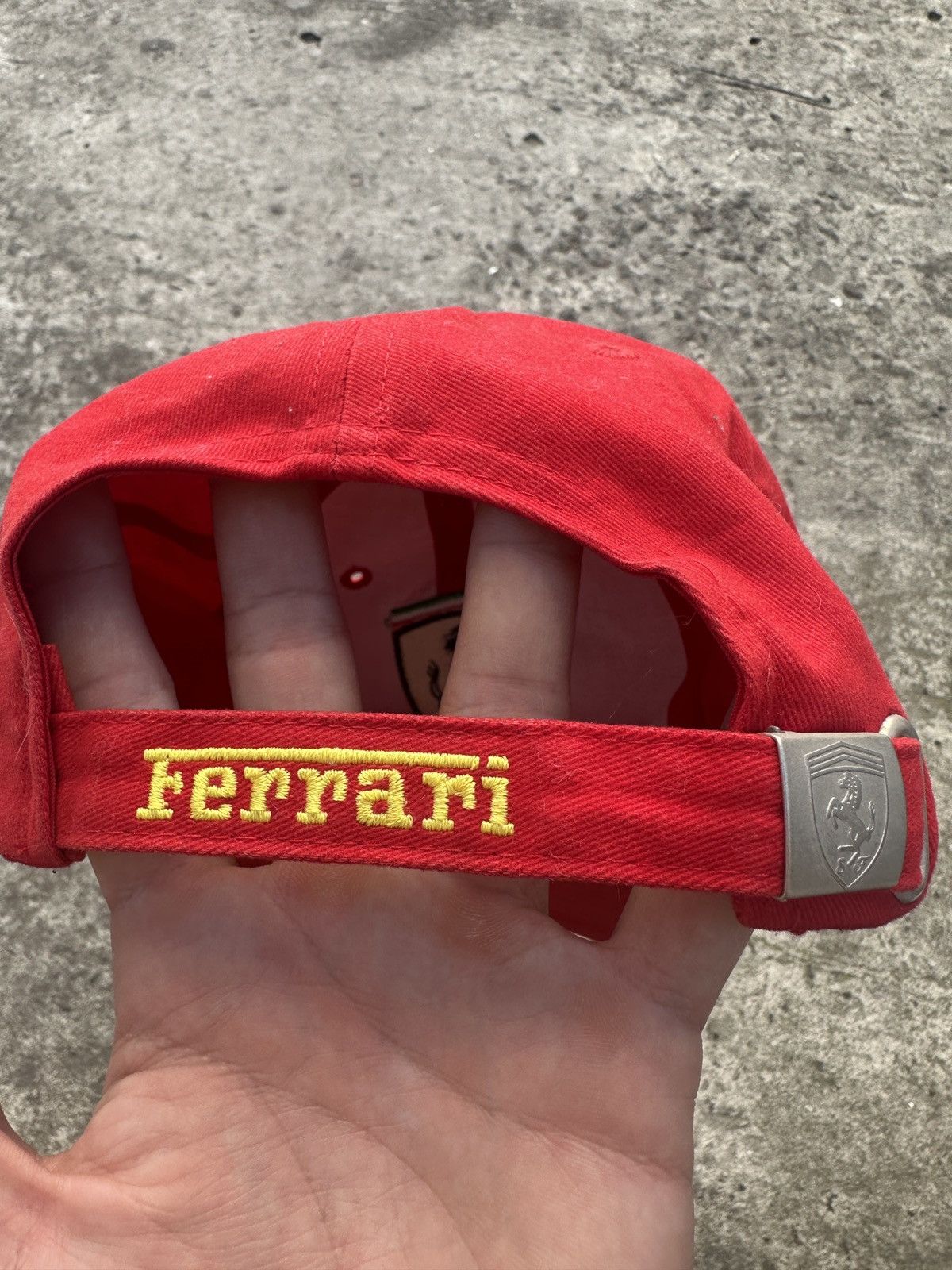 Ferrari Vintage Ferrari Baseball Cap Hat Red Italian F1 Racing Rare Size ONE SIZE - 3 Thumbnail