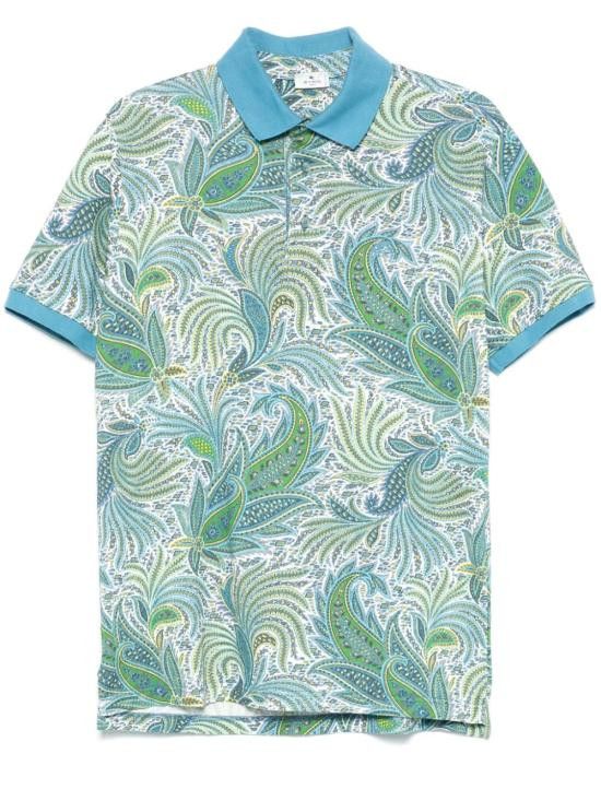 Etro ETRO Men T-Shirts MRMD0004 AK573X0883 Blue Size US XL / EU 56 / 4 - 1 Thumbnail